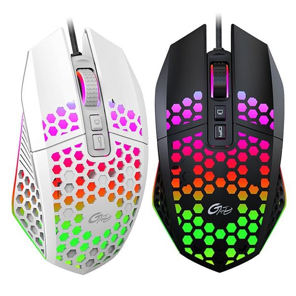 

wired mouse portable hollow luminous 8000dpi computer gaming with 7 buttons programmable driver mice