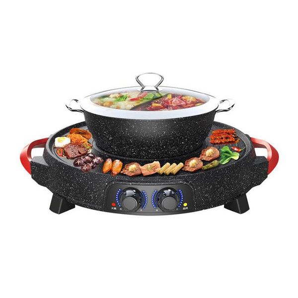 

multifunctional electric pot griddle and all in one machine korean style grill bbq pan skillets
