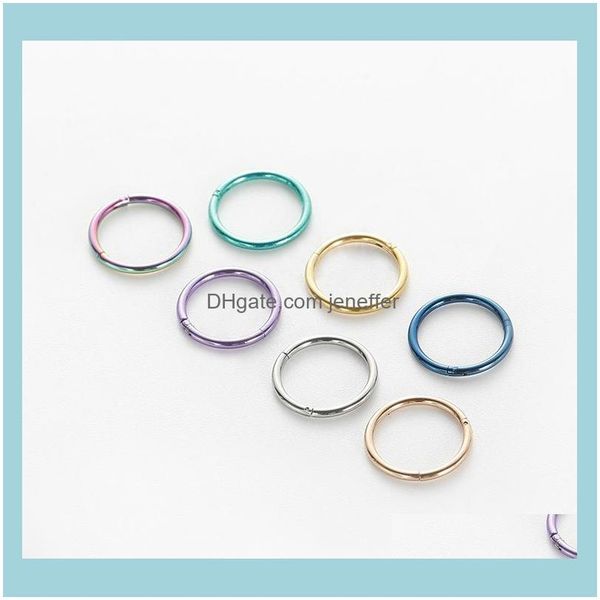 

charm earrings jewelryfactoryedpd jewelry stainless steel fashion straight nose 316 earring interface ring drop delivery 2021 cyect, Golden