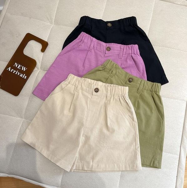 

shorts 2021 arrival girls summer fashion 3-8 years co109, Black