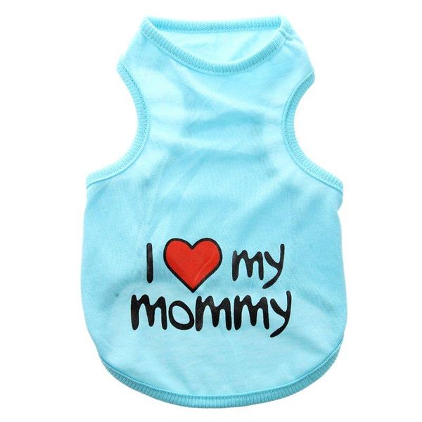 

dog apparel - fashion cool clothes lover vest t-shirt for puppy cat-blue l