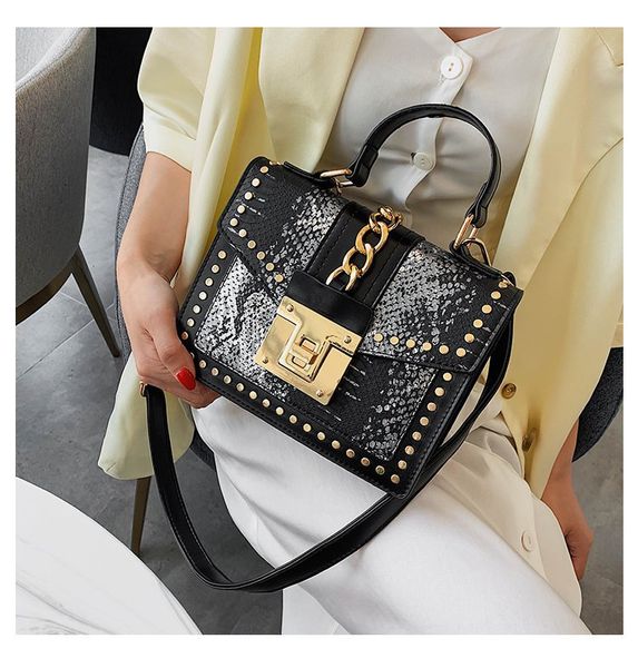 

designer brand female crossbody designer handbag fashion luxurious bag women rivet leather bag luxury shoulder bags wristlet wallet bags fra