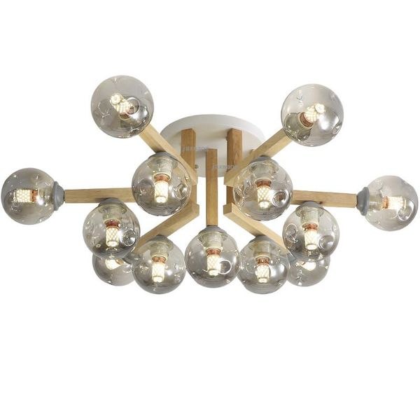 

ceiling lights postmodern led light creative wood art fixtures living room glass lighting bedroom hanging lamps