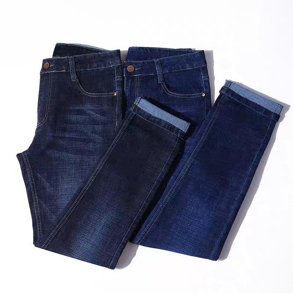 

men's jeans fashion style breathable fitted trousers with men for streetwear, Blue