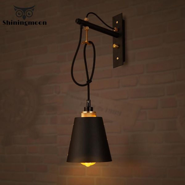 

wall lamp american industrial lamps holiday decorations for home light fixtures stairs candlle lights outdoor sconce