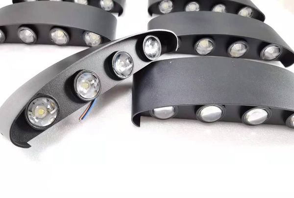

led wall lamp ip65 outdoor waterproof street lamps modern aluminum arc washer tube porch lighting warm white stairs bracket light 6w 8w 10w
