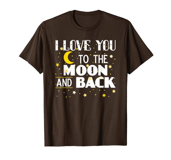 

i love you to the moon and back t-shirt vintage stars (gold), White;black