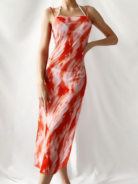 

allover print cover up dress 93by#, White;black