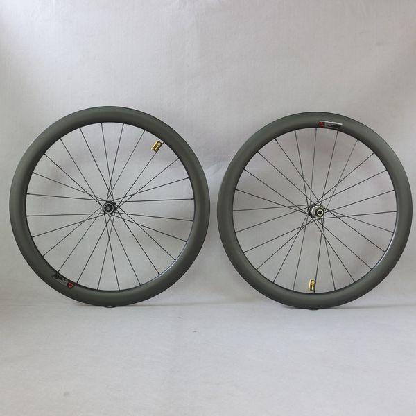 Полный углерод T800 Road Bike Wheels Дисковые тормозные колеса с Novate D411/D412 Широ