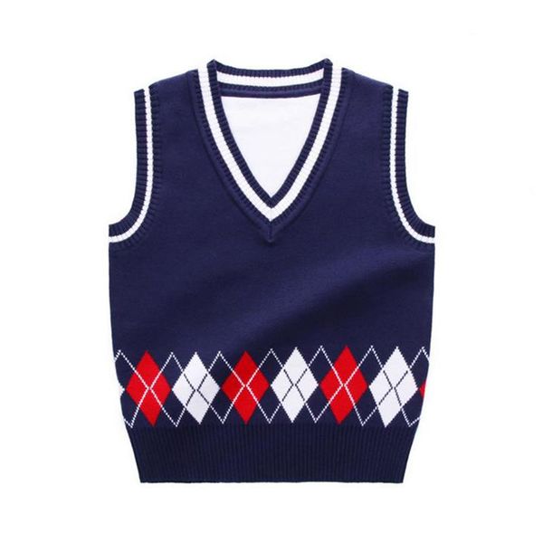 

3-8 years girls boys vest sweater school kids v-neck waistcoat fashion style pullover knitted, Camo