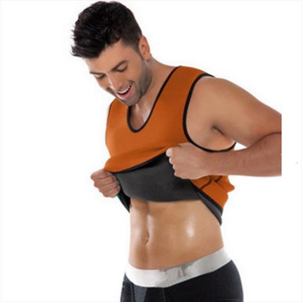 

men slimming belly vest corset polyester sauna sweat body shaper sports wear xin, White;black