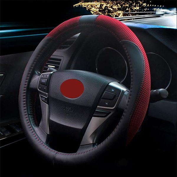 

sandwich fabric soft anti-slip car-styling sport auto steering wheel covers