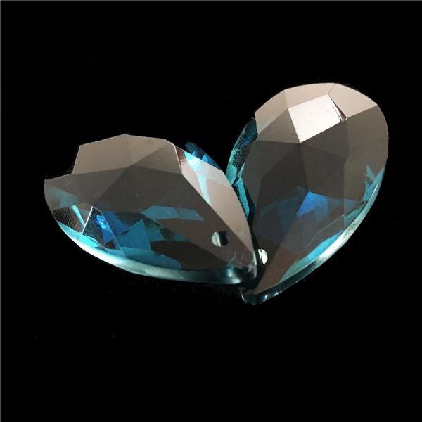 

chandelier crystal 50*30mm 50pcs blue zircon rdrop glass for home decoration