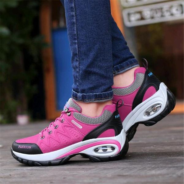 

boots autumn winter female work shoes sneakers women outdoor non-slip wear-resistant travel casual air cushion cotton shoe, Black