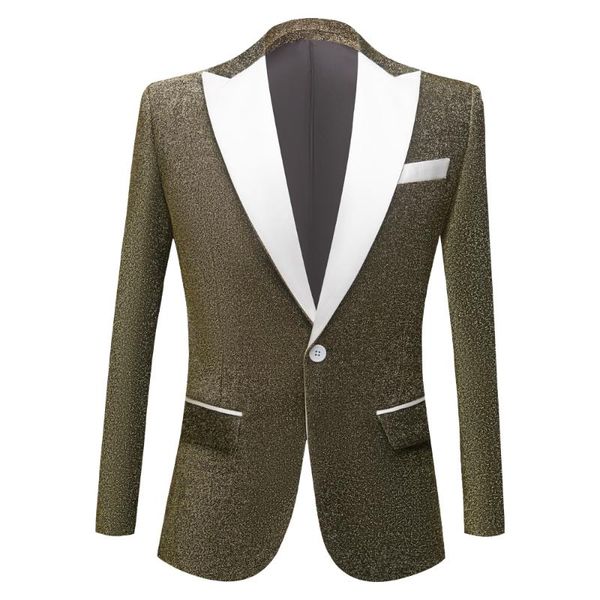 

men's suits & blazers slim fit mens brown sets blazer set for wedding groomman casual business groomsmen ivory lapel tuxedos, White;black
