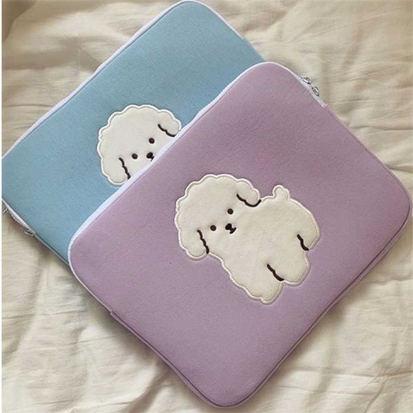 

13 13.3 inch mac tablet case korean ins dog 9.7 11inch ipad air sleeve liner bag lapstorage pouch for ipad air 10.5 15 inch 211025