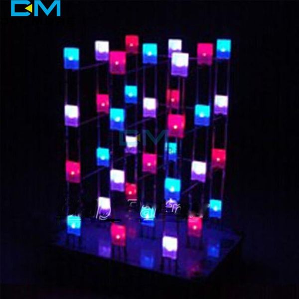 

light squared 4x4x4 2*5*7mm red/blue ray diy kit modules led