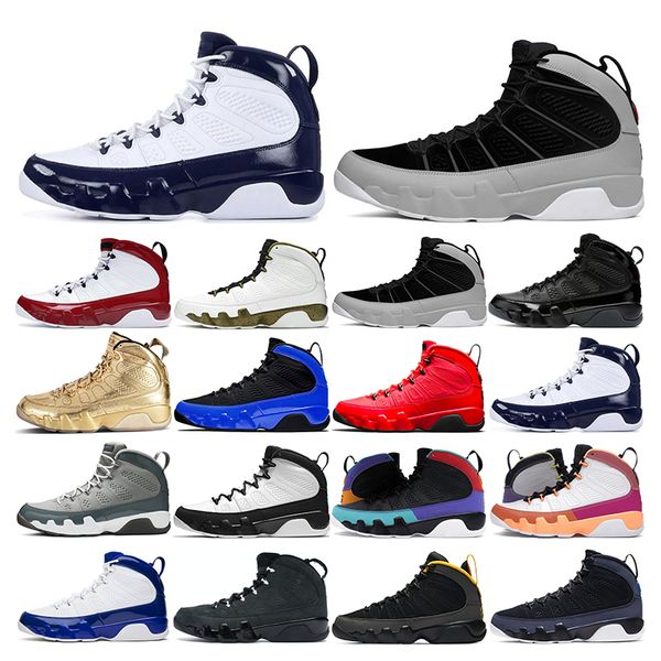 

mens basketball shoes 9s bred patent gym red particle grey statue 9 countdown pack sports trainers sneaker fashion outdoor