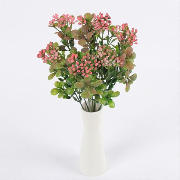 

decorative flowers & wreaths 7-branch artificial berry plant simulation branch home living room bedroom plastic fake