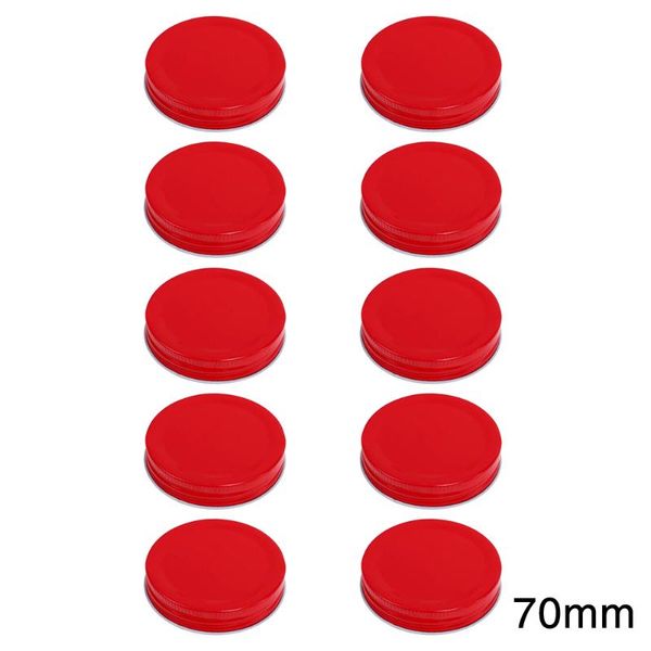 

10pcs kitchen tea rustproof canning lids sealing universal mason jar leak proof tinplate storage caps replacement parts reusable bottles & j