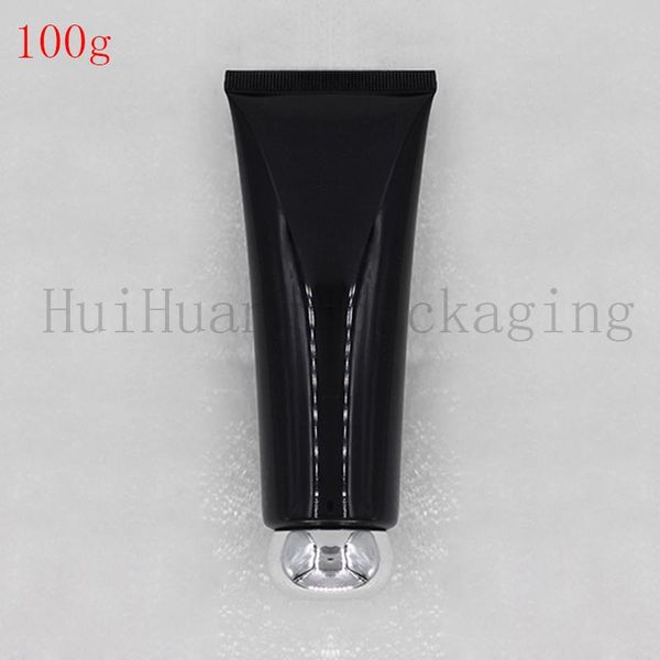 

storage bottles & jars 30pcs 100g screw lid black soft tubes empty cosmetic cream emulsion lotion packaging containers shampoo shower gel pa