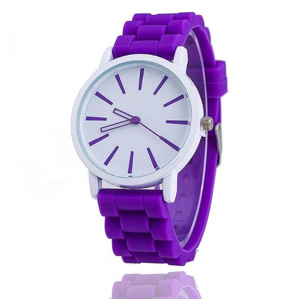 

fashion women candy color round dial silicone band analog quartz wrist watch christmas gifts tendencia 2021 mujer wristwatches, Slivery;brown
