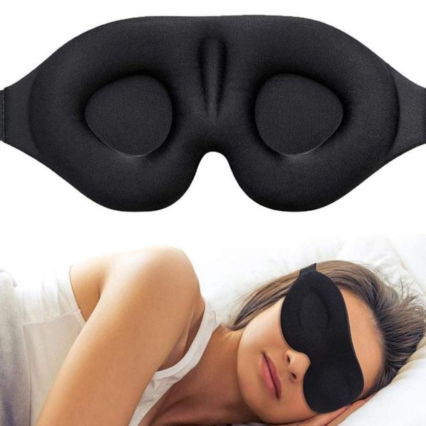 

3d sleeping eye mask travel rest aid cover patch paded soft blindfold relax massager beauty tools party favor