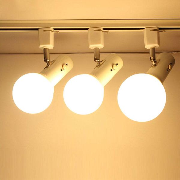 

2pcs/set e27 led tracking lights base lamp adjusted rail spotlights adjustable angle for el restaurant coffee shop cf525 track