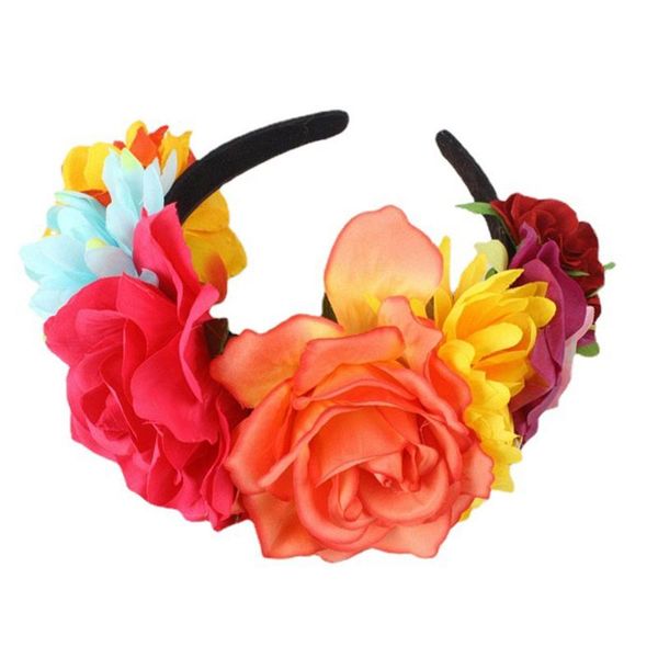 

decorative flowers & wreaths 1pc floral headband hawaii styled hair accessories po props