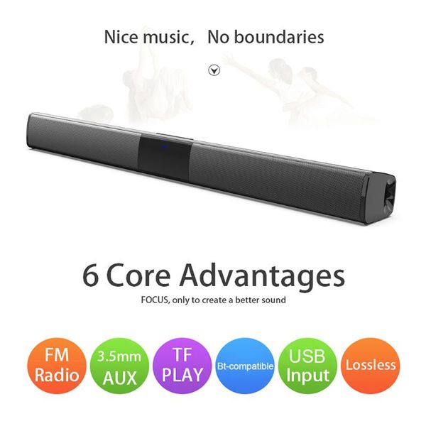 

mini speakers bs-28b tv sound bar wireless bluetooth-compatible home surround for pc phone theater subwoofer radio speaker