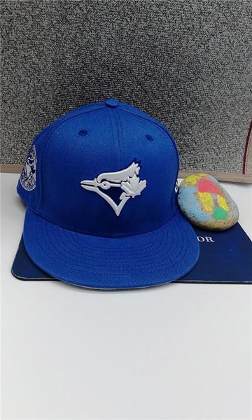 

men's fitted hats man cool baseball caps flat peak hip hop toronto fitted cap men women full closed gorra, Blue;gray