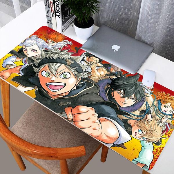 

mouse pads & wrist rests black clover large gaming pad big extended computer mat game mousepad gamer office desk keyboard mause
