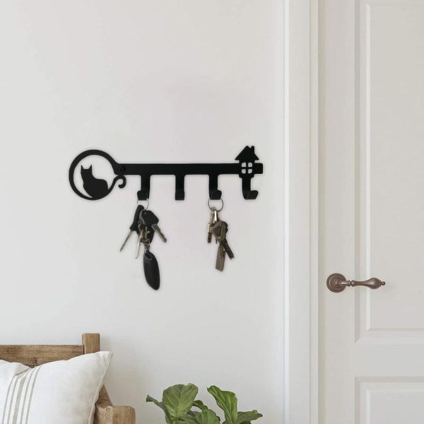 

hooks & rails bathroom towel rack for wall mount hanging easy to install holder key hook shelf home storage organizer
