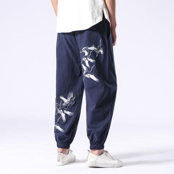 

men's pants fashion casual street wear jogging hip hop spring summer xz79 size 39-46, Black