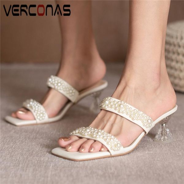

summer string bead women sandals genuine leather high heels elegant fashion party casual shoes woman arrival, Black