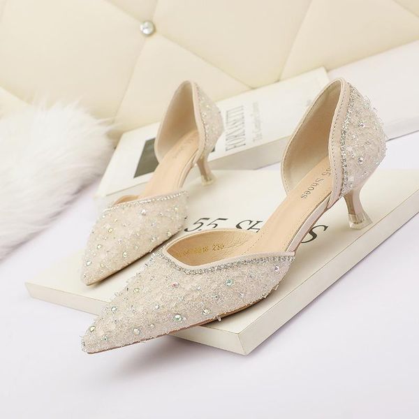

sandals crystal shoes glitter heels mary jane rhinestone wedding bride fetish high stiletto chaussures femme, Black