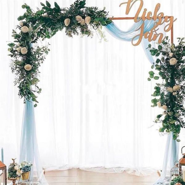 

party decoration wedding arch frame hexagonal iron square birthday background wrought props flower