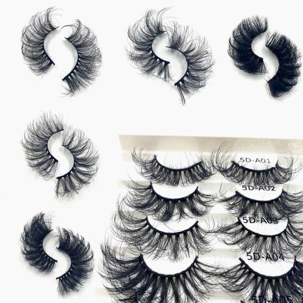 

false eyelashes mink 25mm makeup long natural volume 3d extension wholesale