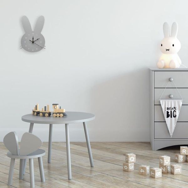 

wall clocks nordic wooden clock kids room decor gender neutral nursery baby shower gift home decoration