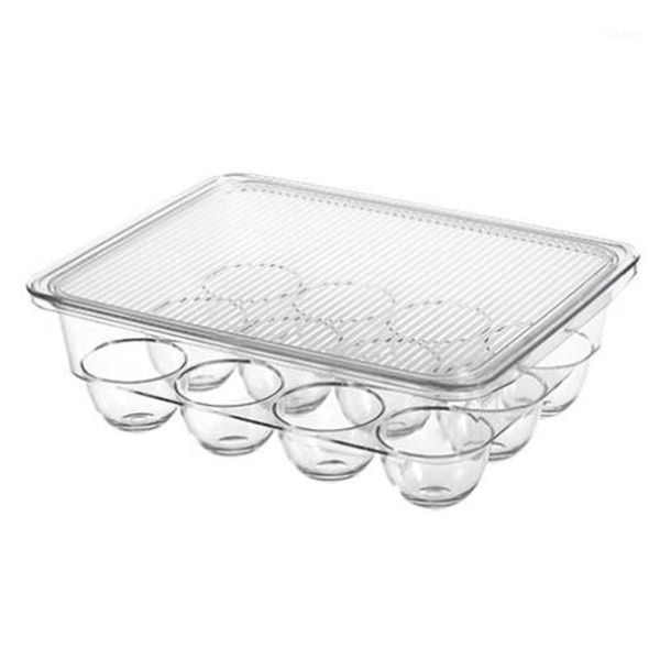 

storage bottles & jars 12 grid egg box kitchen home organizer refrigerator crisper container racks food tray