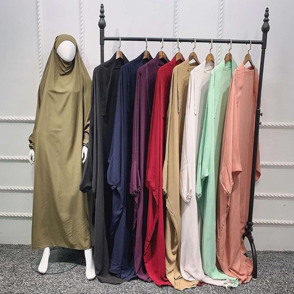 

ethnic clothing md hooded hijab dress muslim women jilbab burka prayer dubai caftan robe eid mubarak 2021 gown turkish pakistani outfit, Red