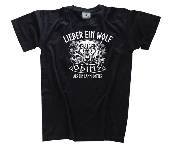 

dear ein wolf odin as ein lamb god t-shirt sizes s-xxxl, White;black