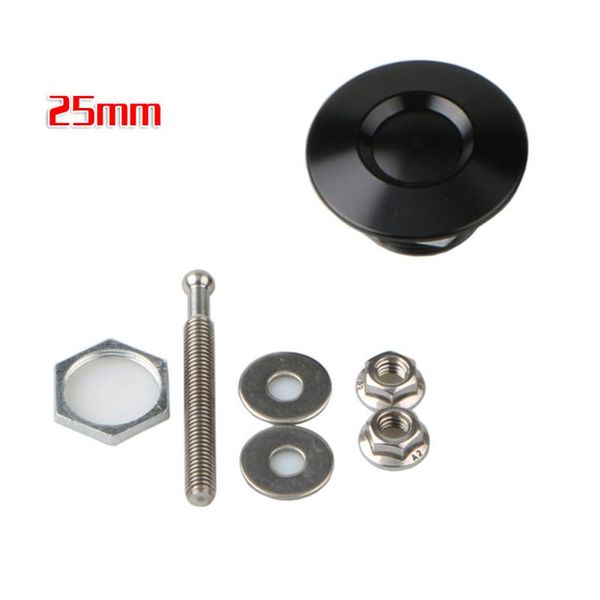 

parts 2pcs bonnet lock push button hood pins bumper universal aluminum alloy