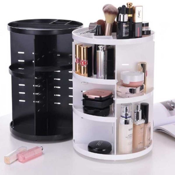 

degree rotating cosmetic storage rack lipstick jewelry case holder display stand box makeup organizer boxes & bins