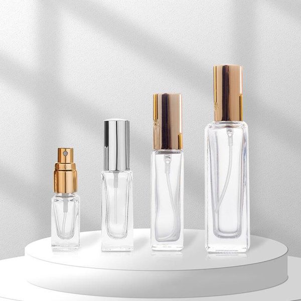 

storage bottles & jars mub 3ml 6ml 10ml 20ml refillable thick square glass perfume bottle portable sprayer pump empty container for travel