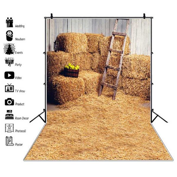 

party decoration happy children's day farm barn haystack kid po backdrop baby shower birthday portrait pography background studio