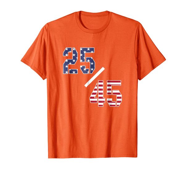 

25/45 25th amendment impeach tshirt, White;black