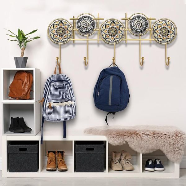 

decorative objects & figurines nordic style creative door coat hook hanging porch rack modern personality wall metal