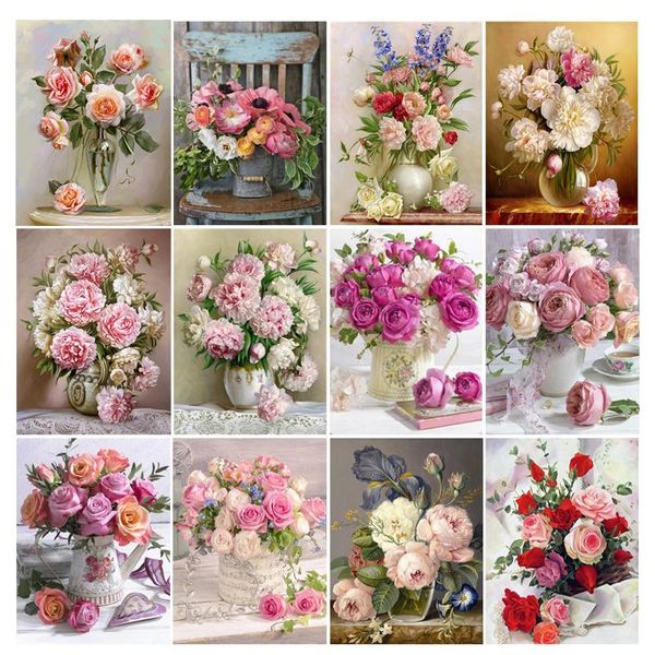 

diamond painting yi bright full square/round drill 5d diy "flower landscape" daimond embroidery rhinestone cross stitch decor