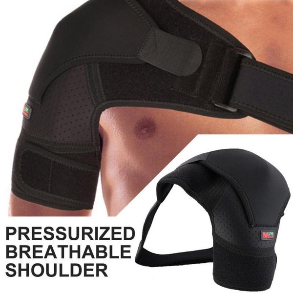 

elbow & knee pads 80%1pc mumian g02 shoulder brace four-point adjustable breathable black left/right seamless perforated support for s, Black;gray